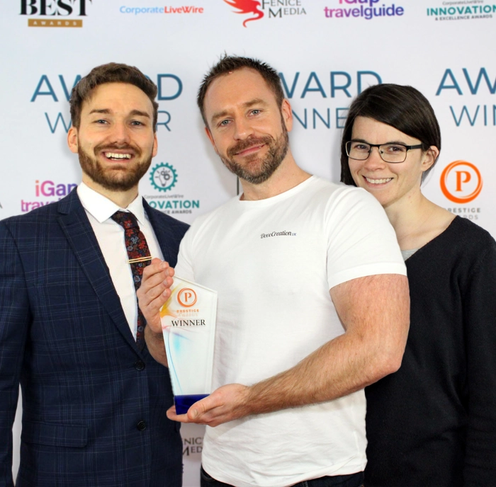 DoveCreation UK winning Best Website Design & Development award 2024