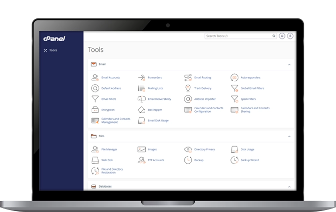 DoveCreation UK cPanel example