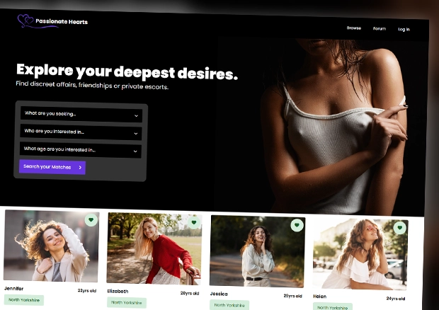 Adult website designed by DoveCreation UK in Yorkshire