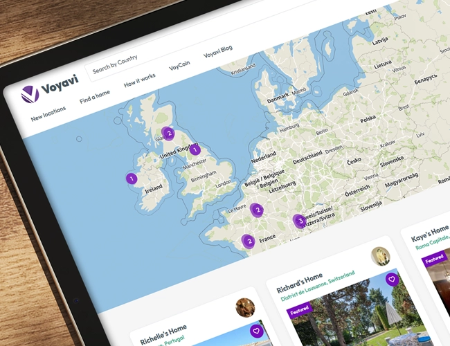Voyavi website designed and developed by DoveCreation UK
