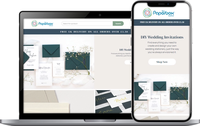 A website designed by DoveCreation UK in York on a Macbook Pro
