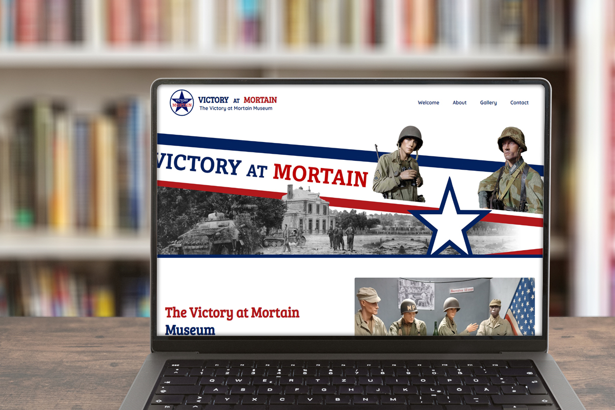 Victory at Mortain website development application